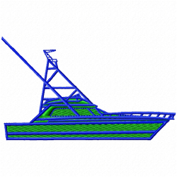 Boats Embroidery Design 10